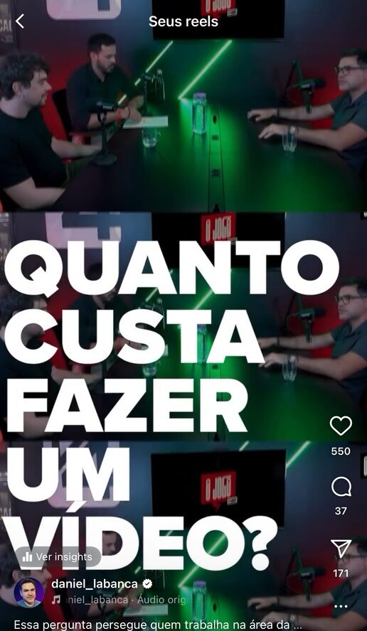 Repercussão e comentários nas redes sociais de Daniel Labanca